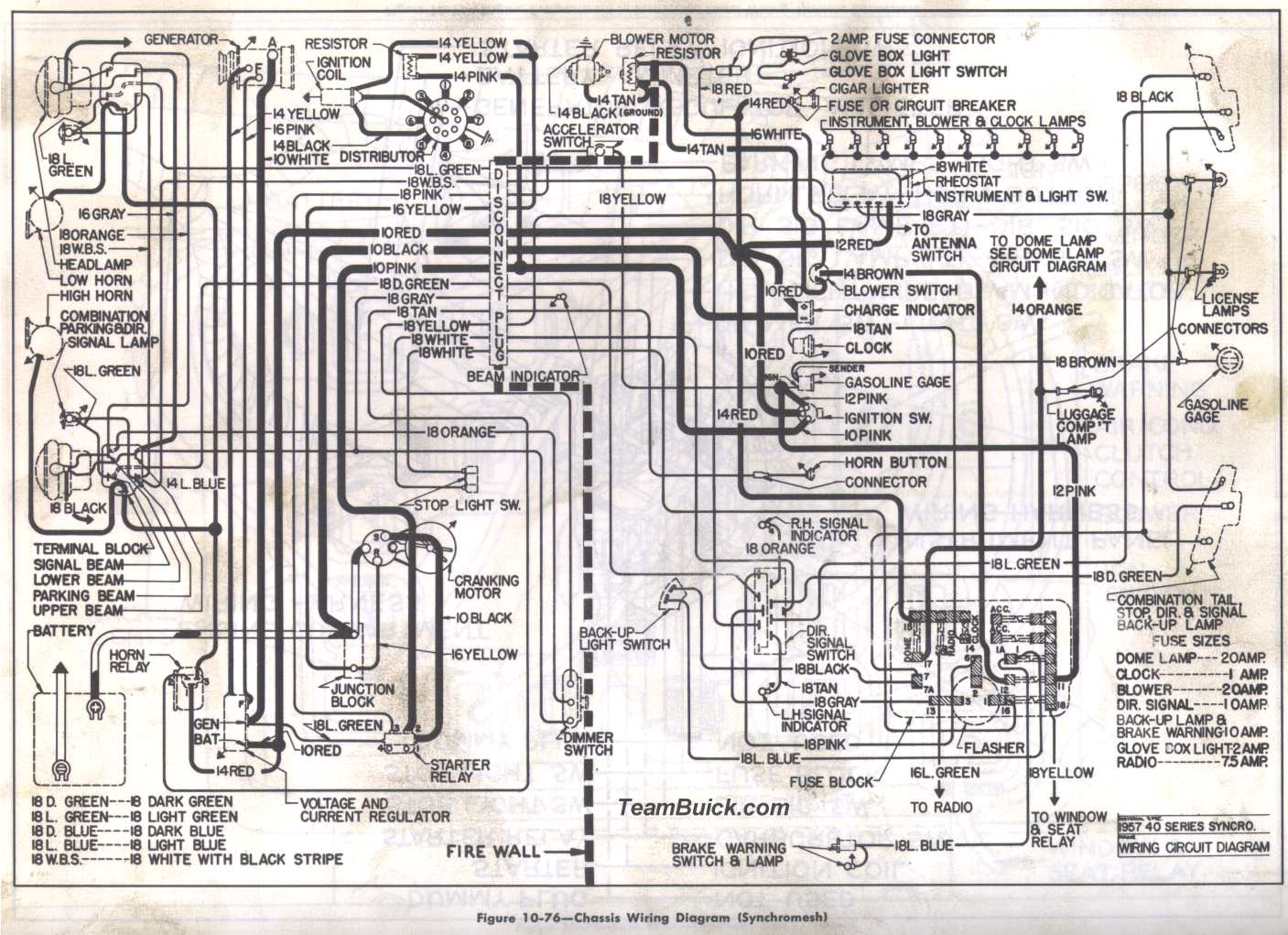 Buicks.net | 1957 Buick Wiring, Synchromesh